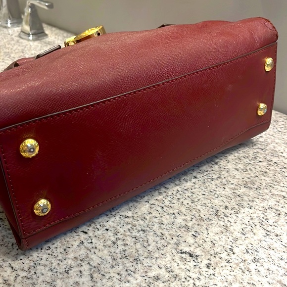 Michael Kors Saffron Leather Hamilton EUC - Picture 3 of 7